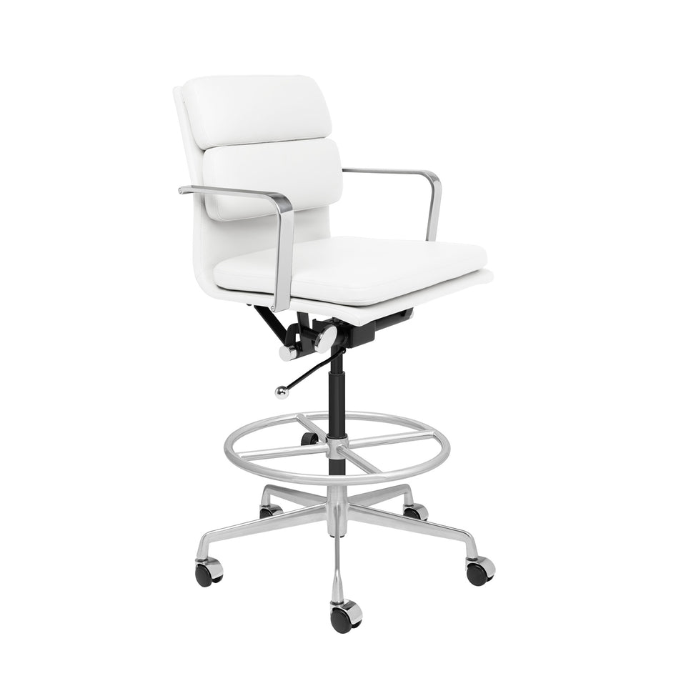 white drafting chair