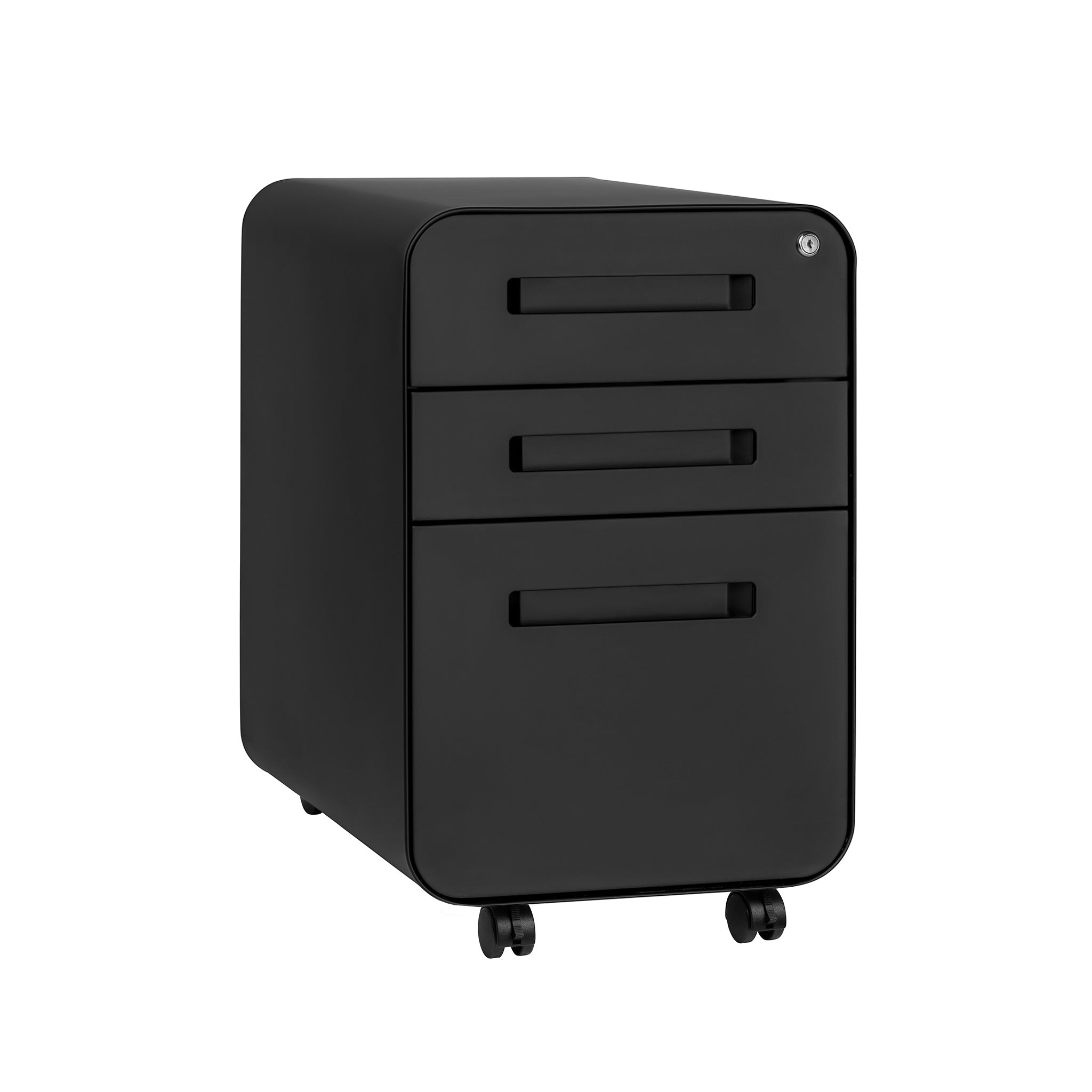 Stockpile Curve File Cabinet (Black) - Laura Furniture product image