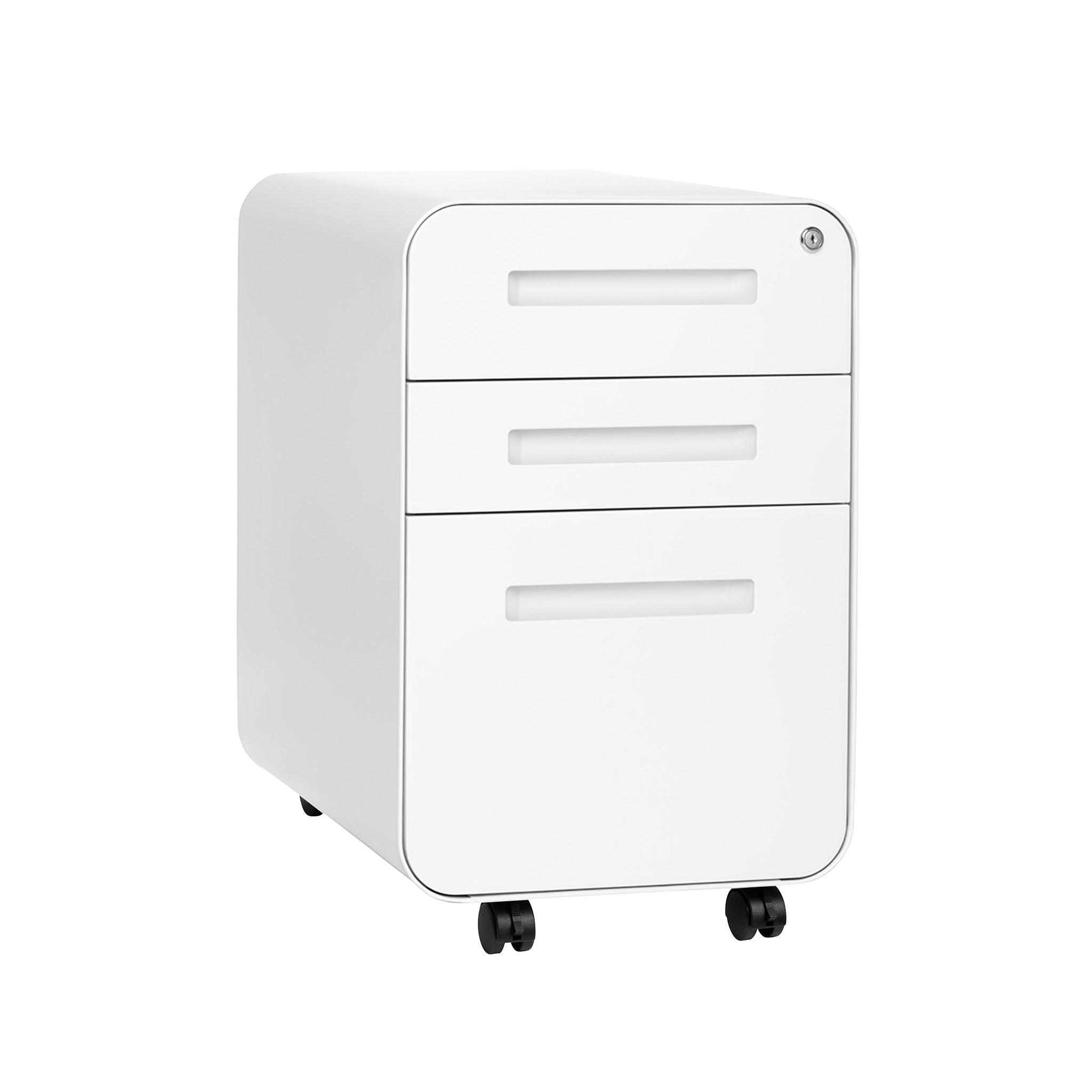 Stockpile Curve File Cabinet (White) - Laura Furniture product image