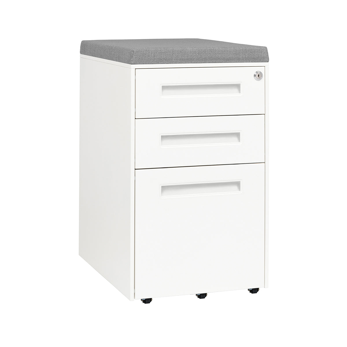 Stockpile Seat File Cabinet White Laura Furniture