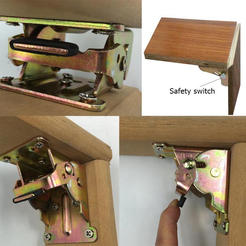 Iron Folding Hinge Table Leg Brackets Foldable Notebook For Table Chair Extension Tables Foldable Self Locking ?v=1572028410