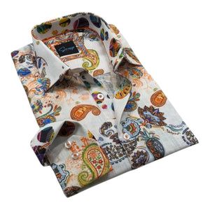 Hailey Multi Contrast Sleeve Dress Shirt - Main & Co Kingdom Wear 