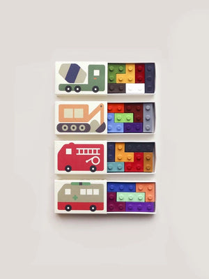 Pocket Crayons | Block Cars Set - Hazel & Fawn 
