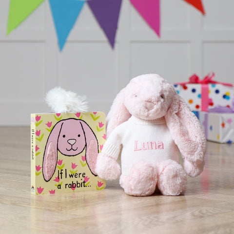 Jelly cat bashful bunny pink with Jellycat Books If I were a Rabbit