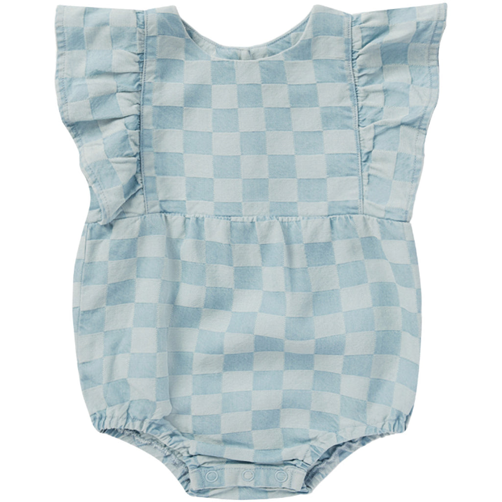 Kalea Romper | Blue Check