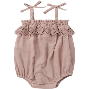 Ruffle Romper | Mauve - Hazel & Fawn 