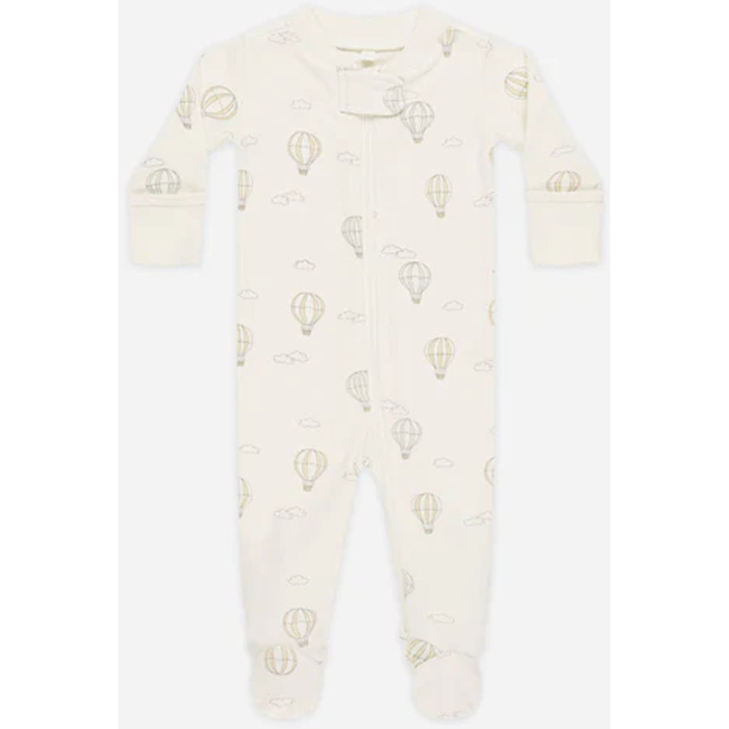Zip Long Sleeve Footie | Hot Air Balloons
