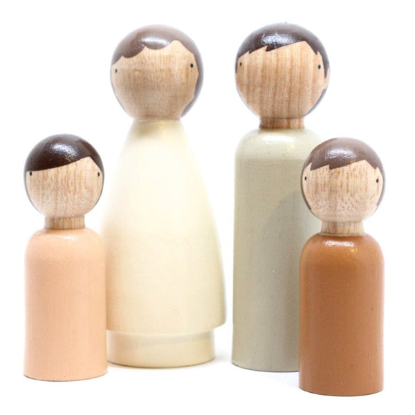 Hand Painted Wooden Peg Dolls for Kids Modern Artists , Artist Dolls –  Goose Grease