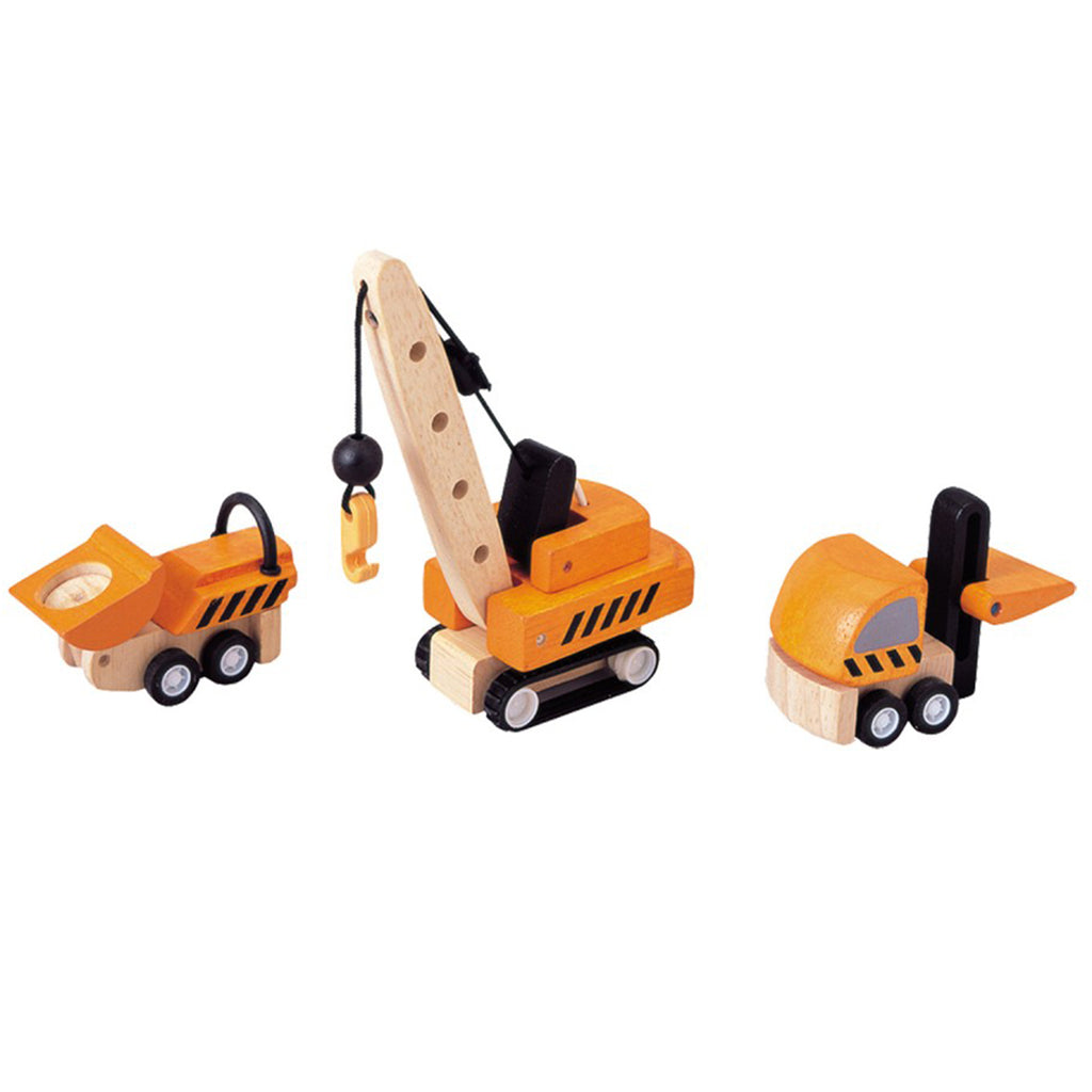 wooden construction vehicles