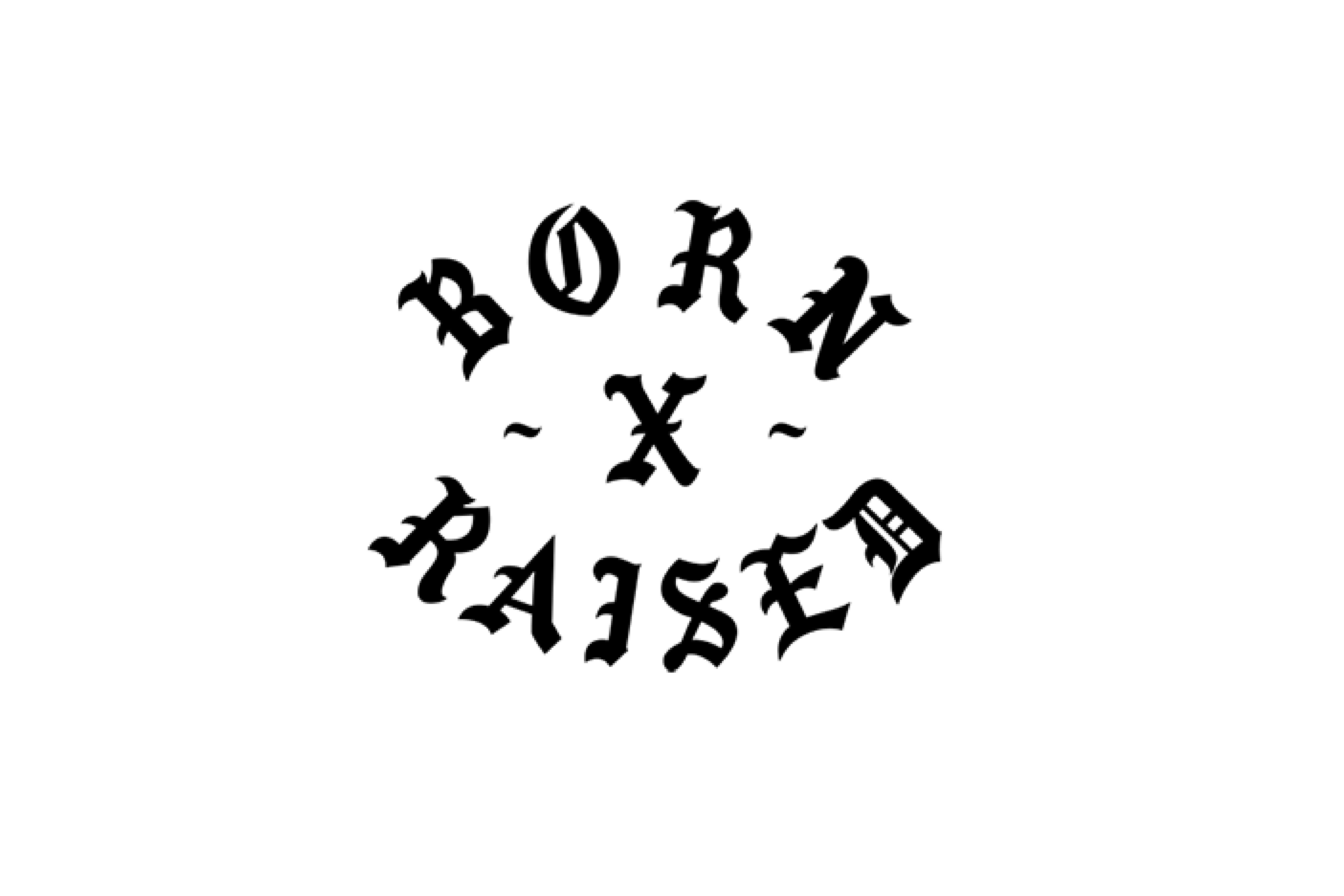 Born X Raised - Long Sleeve Crew Neck Tee (Cream) – Rock City Kicks