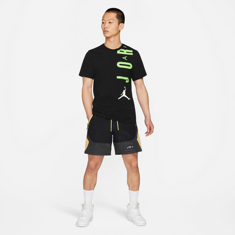 electric green jordan shorts