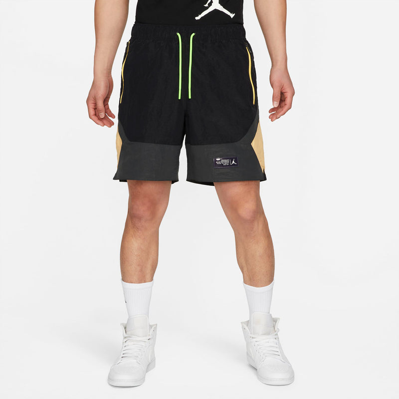 electric green jordan shorts