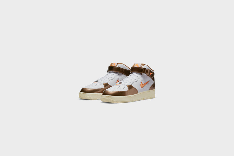 Nike Air Force 1 Mid QS (White/Total Orange-Ale Brown) – Rock City