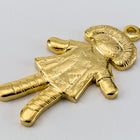 21mm Gold Rag Doll Charm (2 Pcs) #CHB052-General Bead