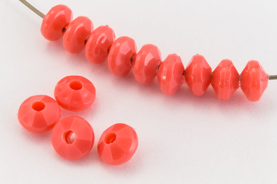 plastic rondelle beads