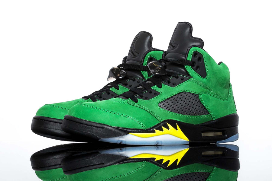 air jordan 5 green apple