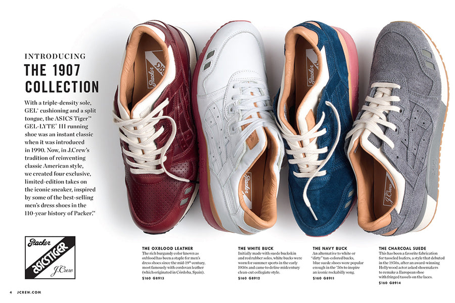 Packer x J.Crew x ASICS Tiger “1907 Collection” – PACKER SHOES