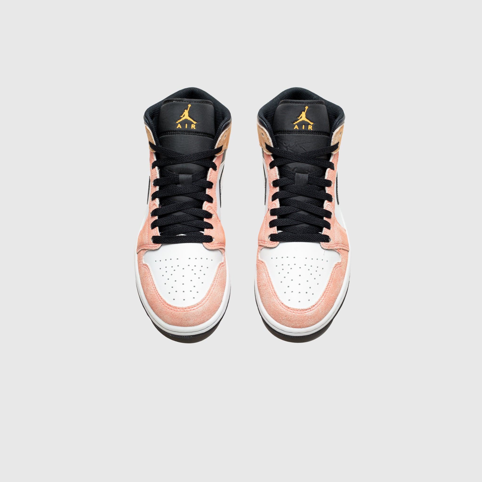 Nike Air Jordan 1 Retro Mid Crimson Tint Pink Peach Orange UK 7 8