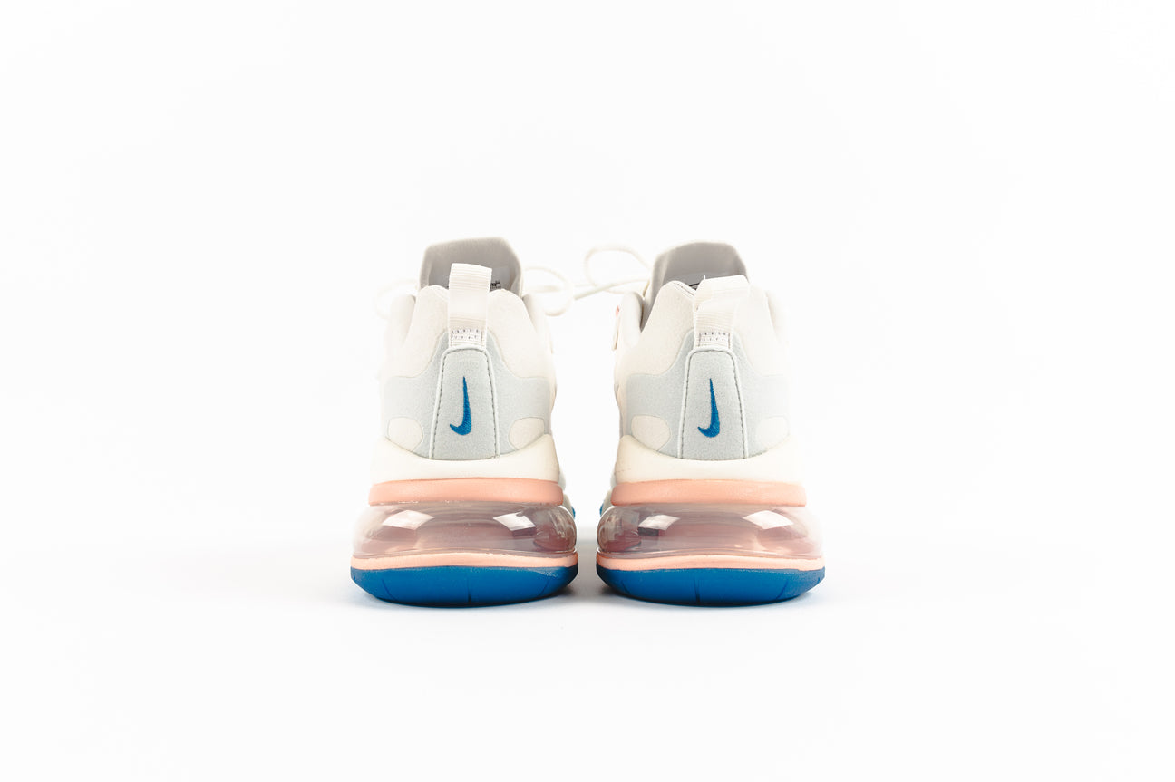 Chaussures Nike Air Max 270 React Homme Pas Cher Blanc/Bleu