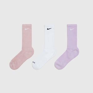 EVERYDAY PLUS CUSHIONED CREW SOCK "LILAC/PALE PINK/WHITE"