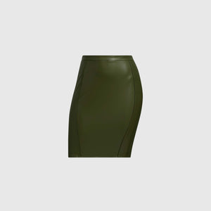 FAUX LEATHER SKIRT X IVY PARK "IVY LEAGUE"