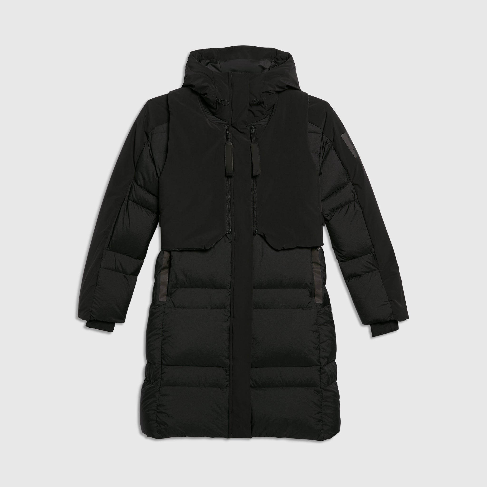 ADIDASWOMENSMYSHELTERCOATXPHARRELLWILLIAMS BLACK FRONT