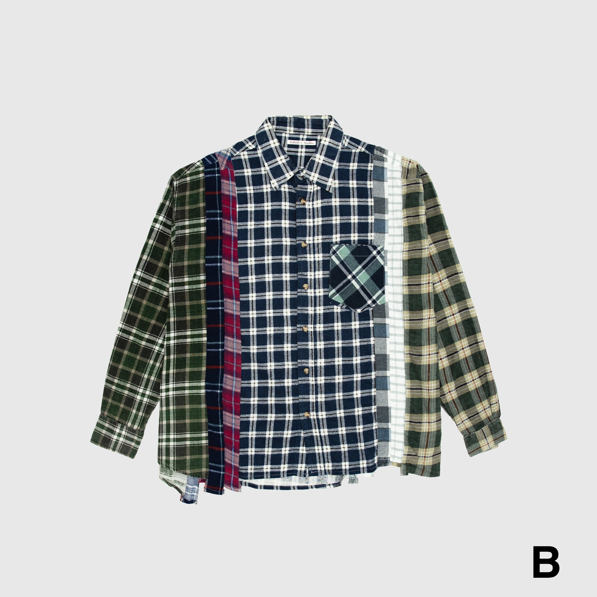 REBUILD BY NEEDLES 7 CUTS WIDE FLANNEL SHIRT – PACKER SHOES