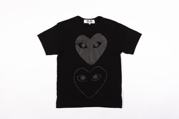 cdg play shirt black