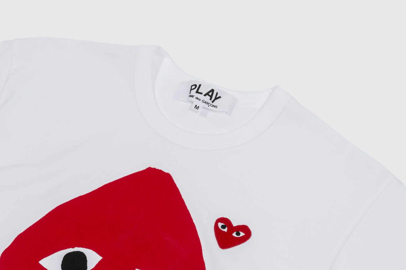 cdg camo heart