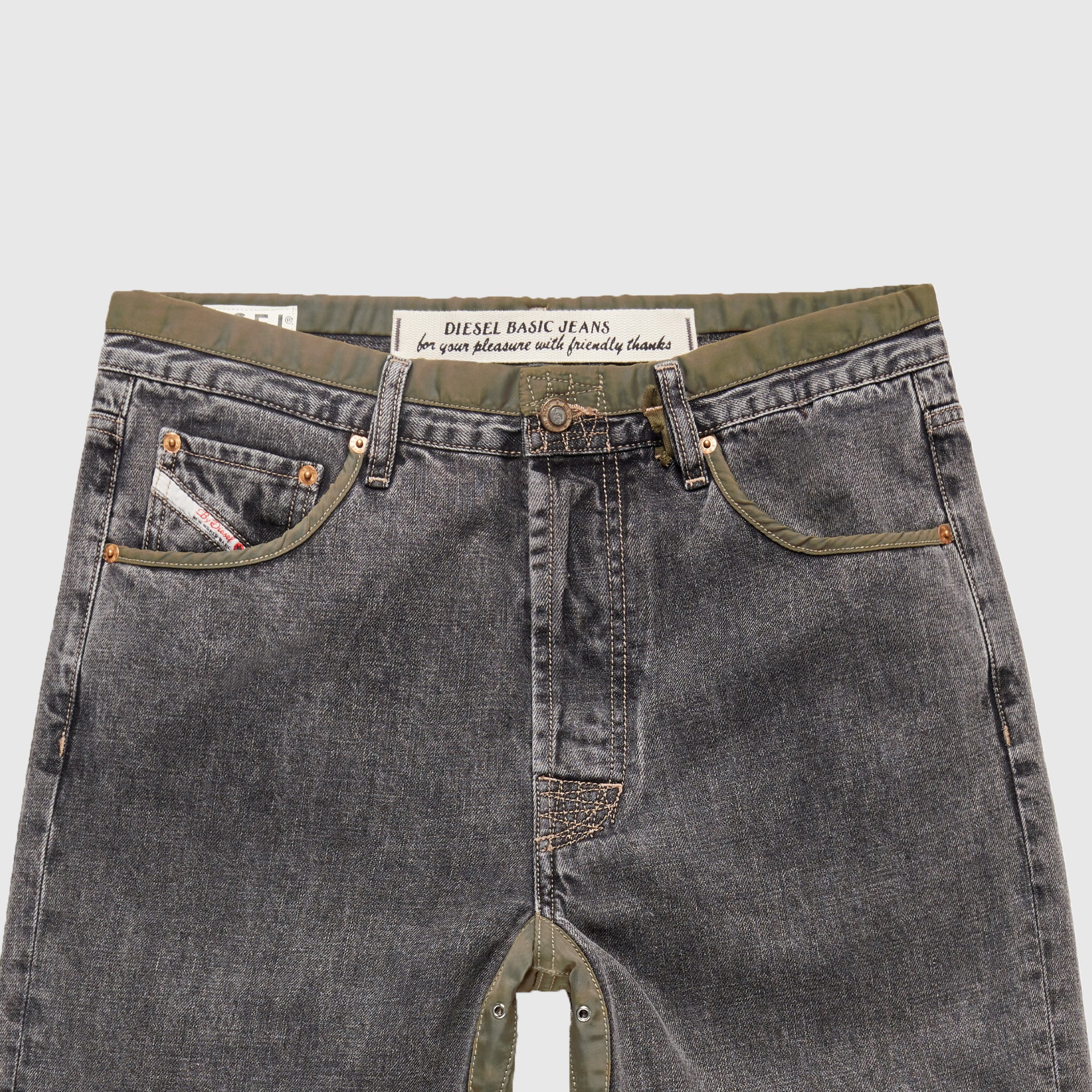 DIESEL D4D STONE WASHED 5-POCKET DENIM