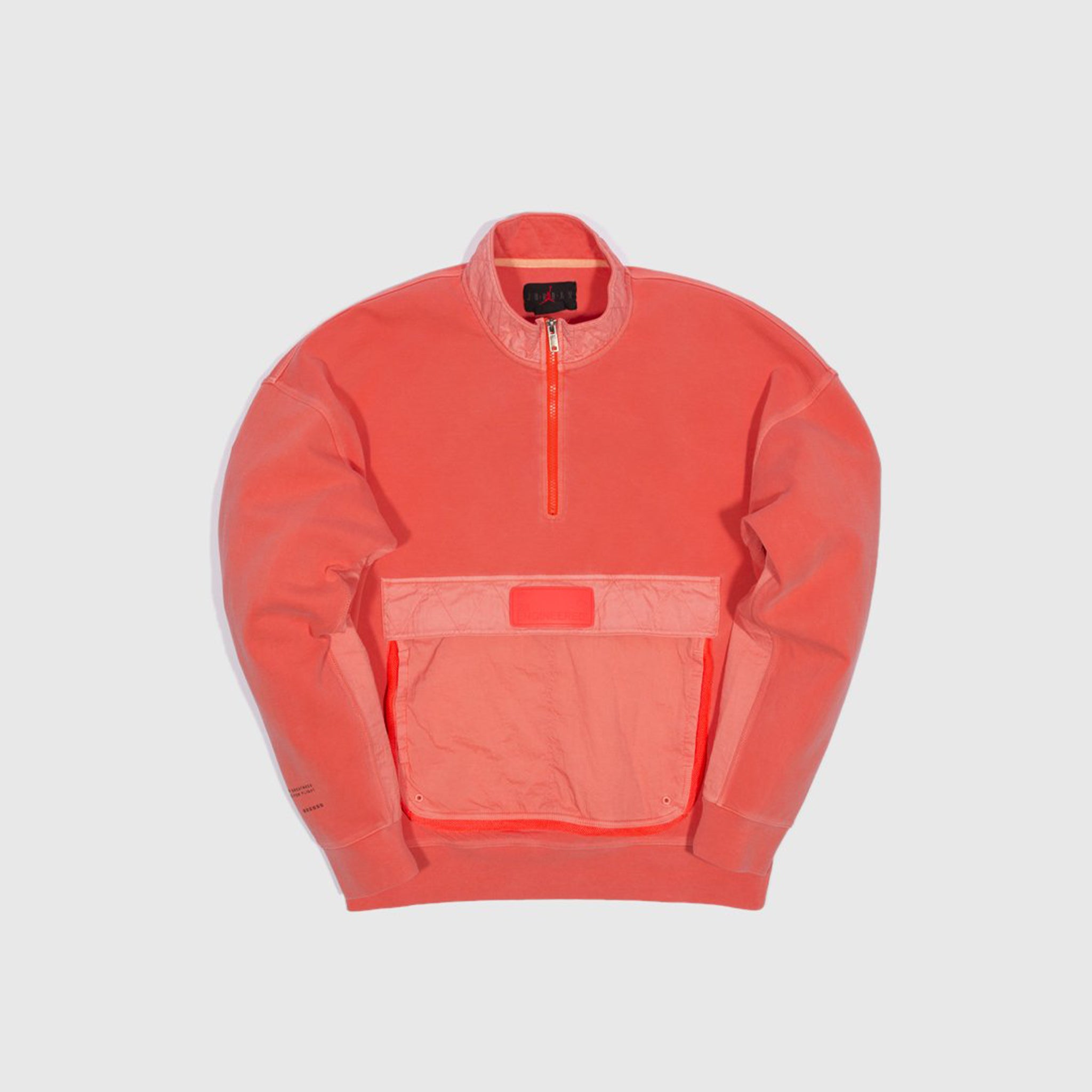 JORDAN 23 ENGINEERED HALF ZIP SWEATER "INFRARED"