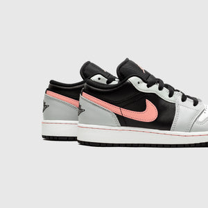 AIR JORDAN 1 LOW (GS) "BLACK GREY PINK"