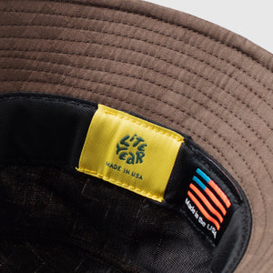 TONAL CHECK BUCKET HAT