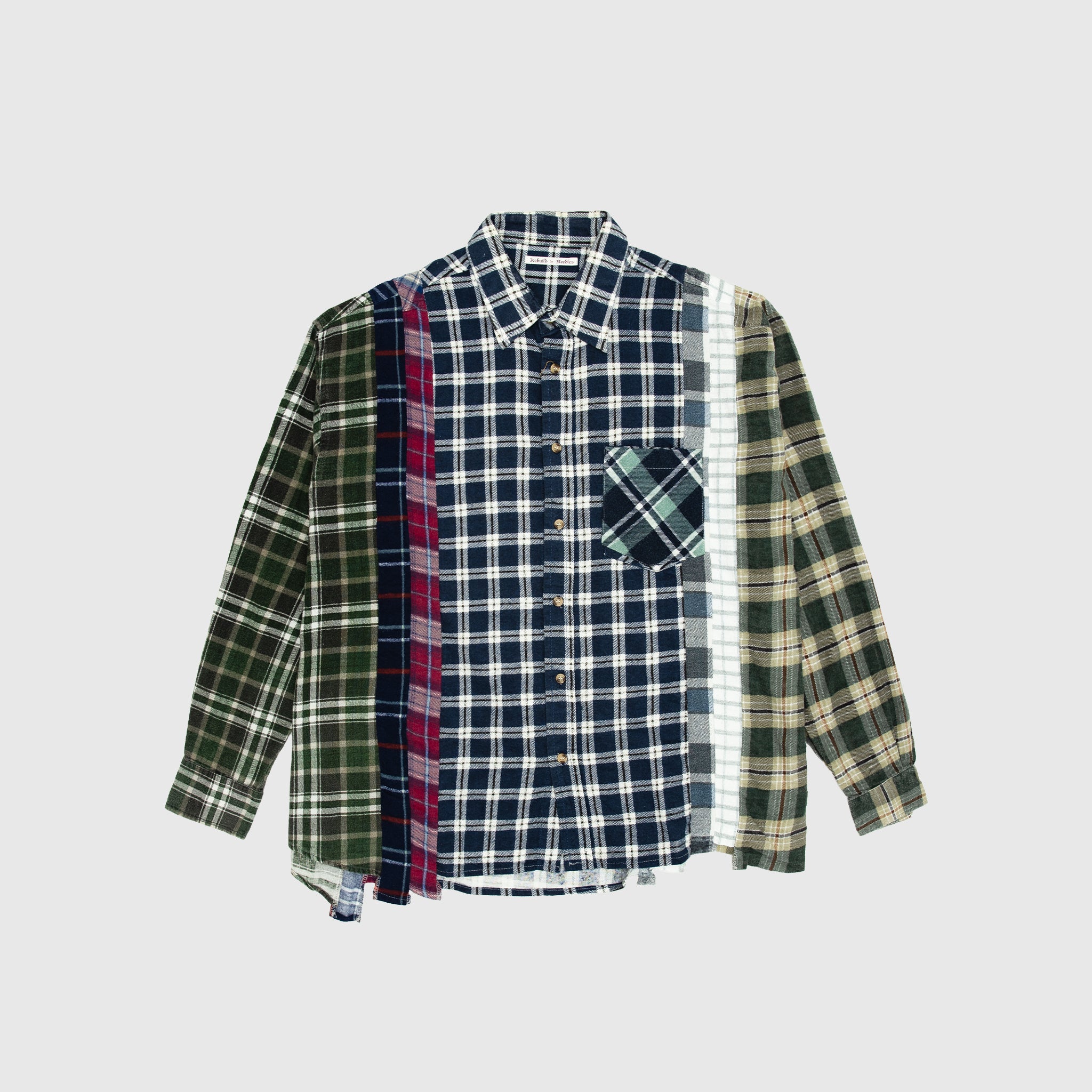 REBUILD BY NEEDLES 7 CUTS WIDE FLANNEL SHIRT – PACKER SHOES