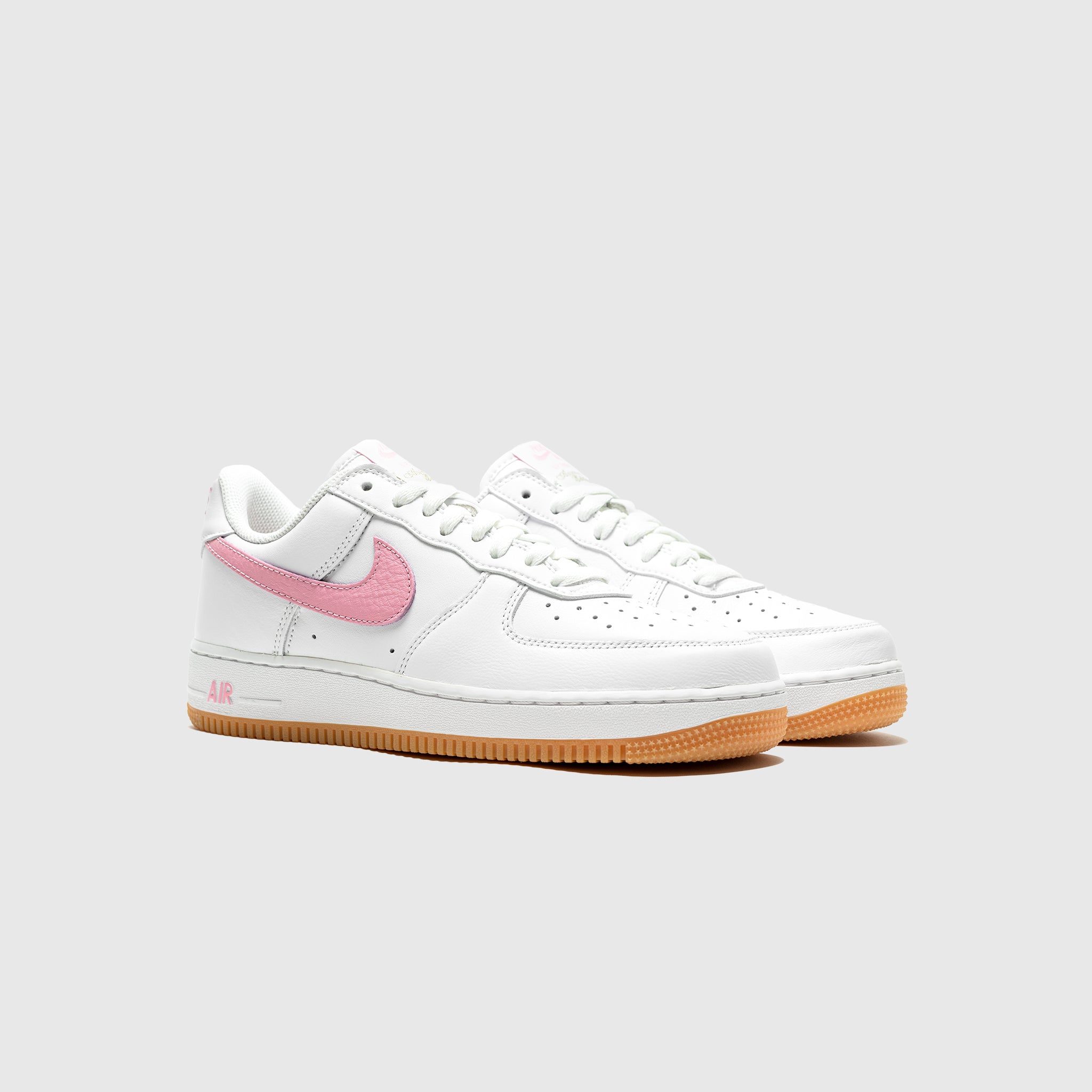 Men's Nike Air Force 1 Low Retro White/Pink-Gum Yellow (DM0576 101) - 7 