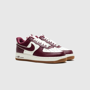 NIKE AIR FORCE 1 07 LV8 SAIL-NIGHT MAROON SZ 11 [DQ7659-102]