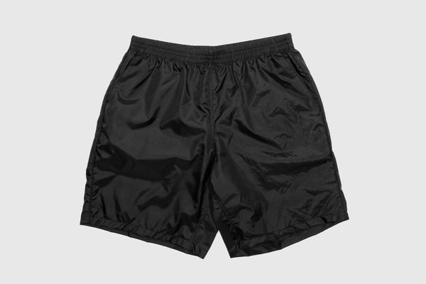 black windbreaker shorts