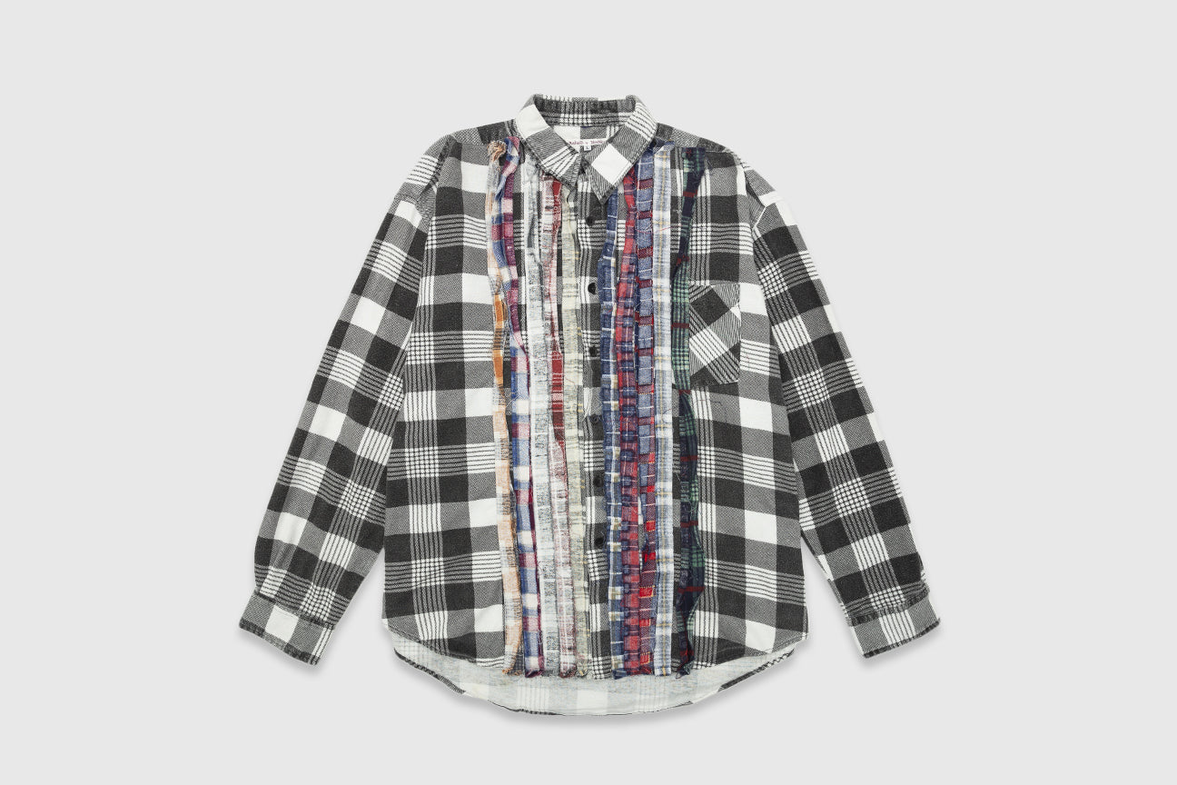 REBUILD BY NEEDLES 7 CUT RIBBON SHIRT