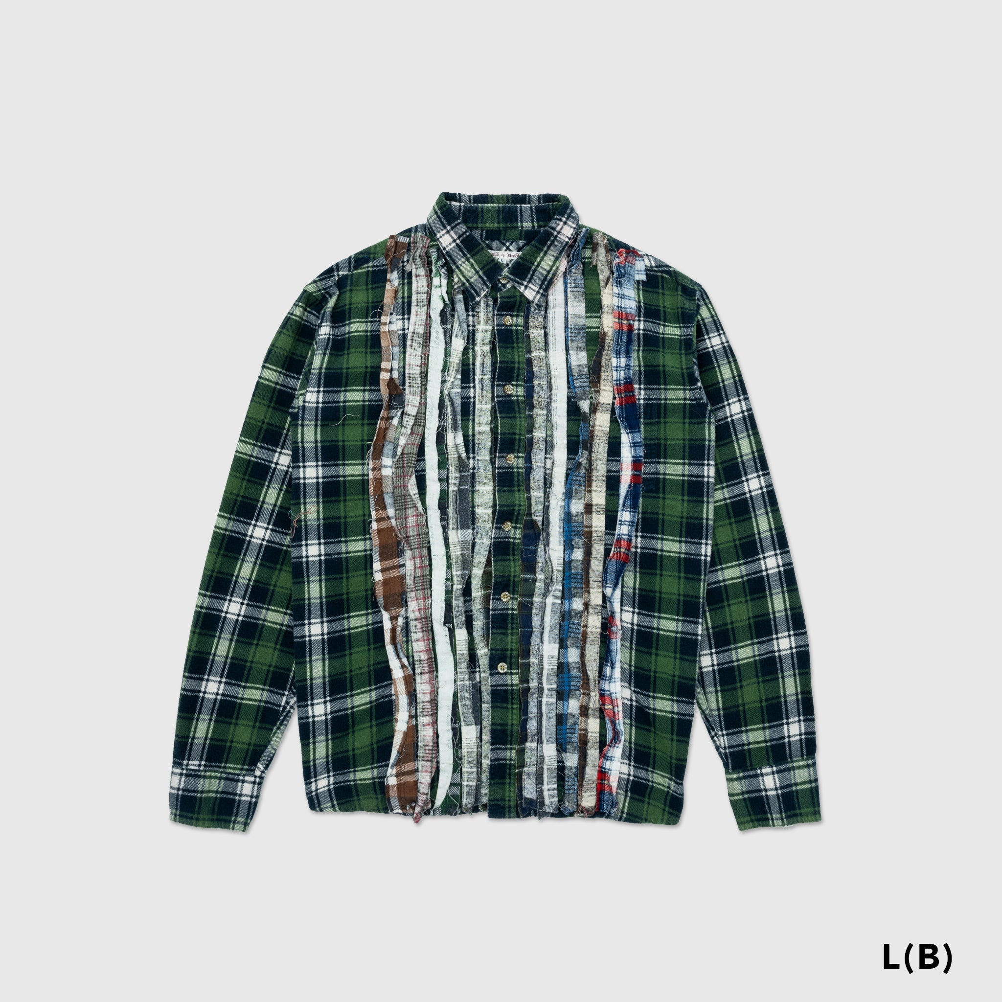 REBUILD BY NEEDLES RIBBON FLANNEL SHIRT