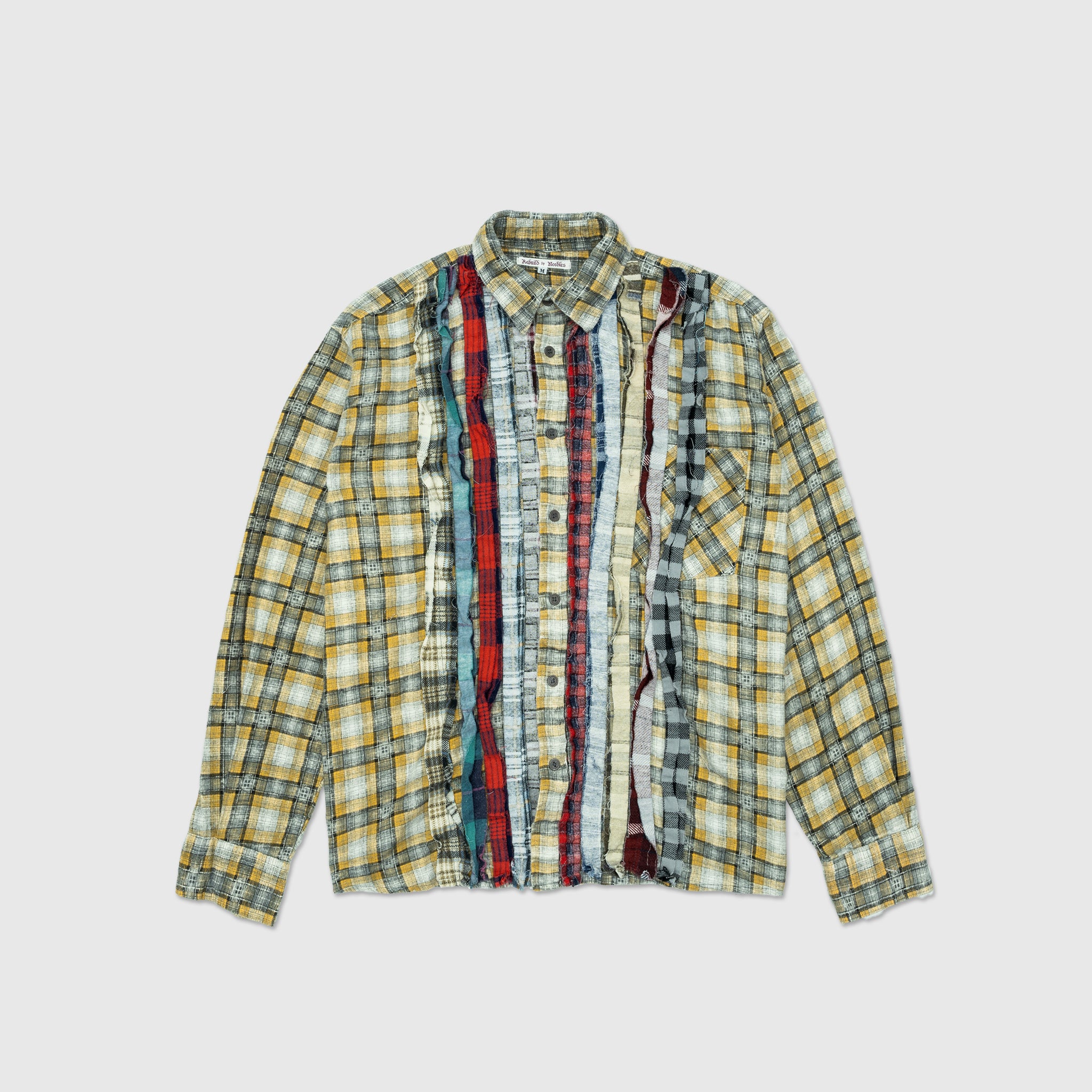 REBUILD BY NEEDLES RIBBON FLANNEL SHIRT