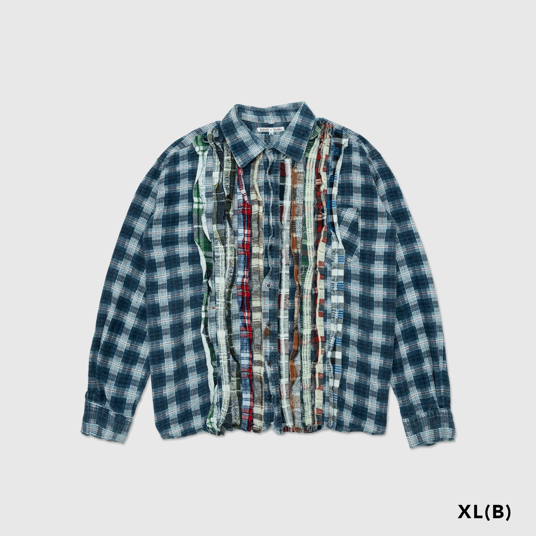 REBUILD BY NEEDLES RIBBON FLANNEL SHIRT