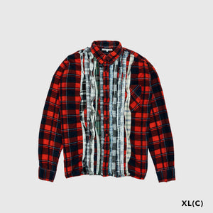 REBUILD BY NEEDLES RIBBON FLANNEL SHIRT