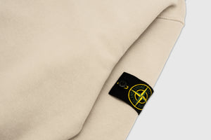 STONE ISLAND BRUSHED COTTON FLEECE CREWNECK