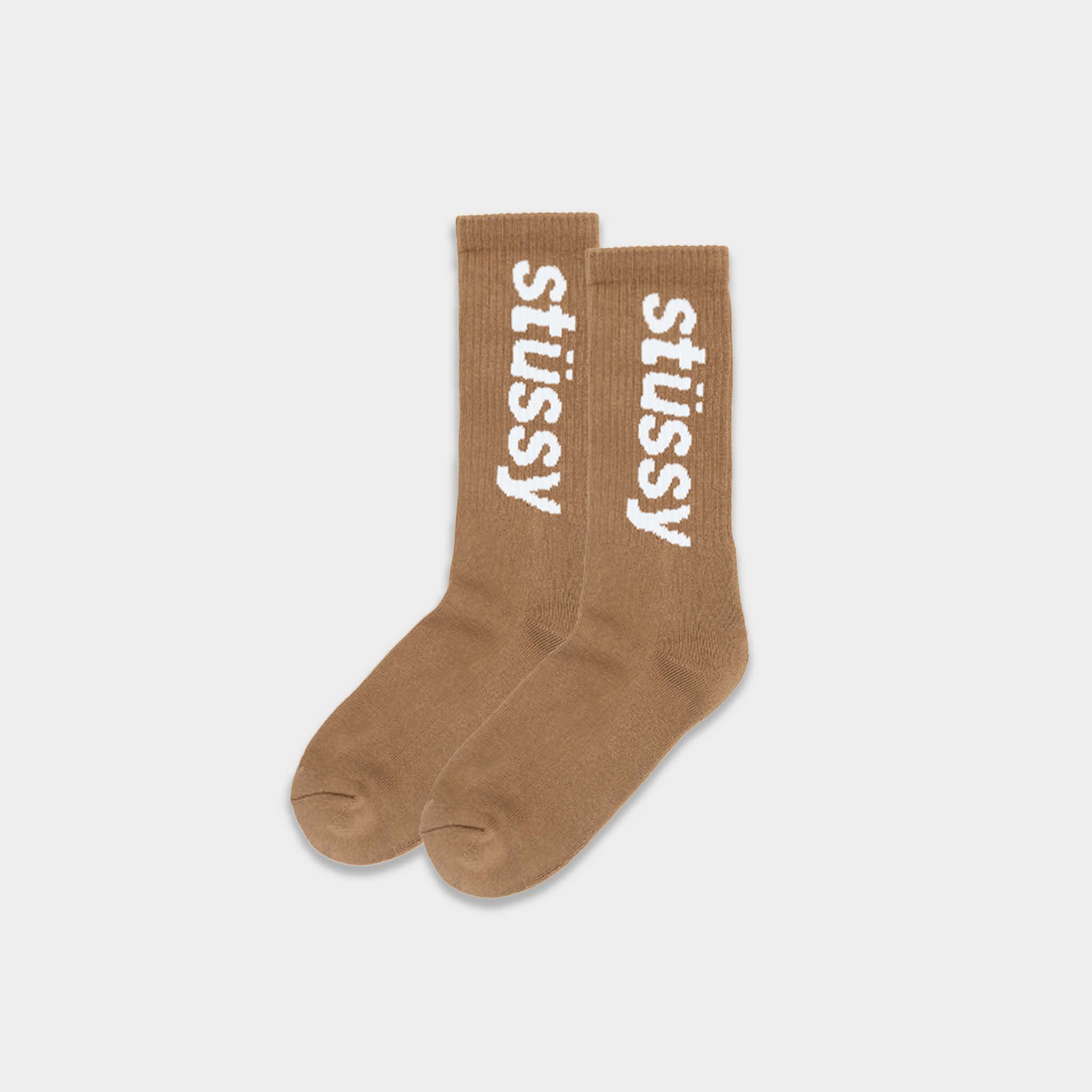 HELVETICA JACQUARD CREW SOCKS