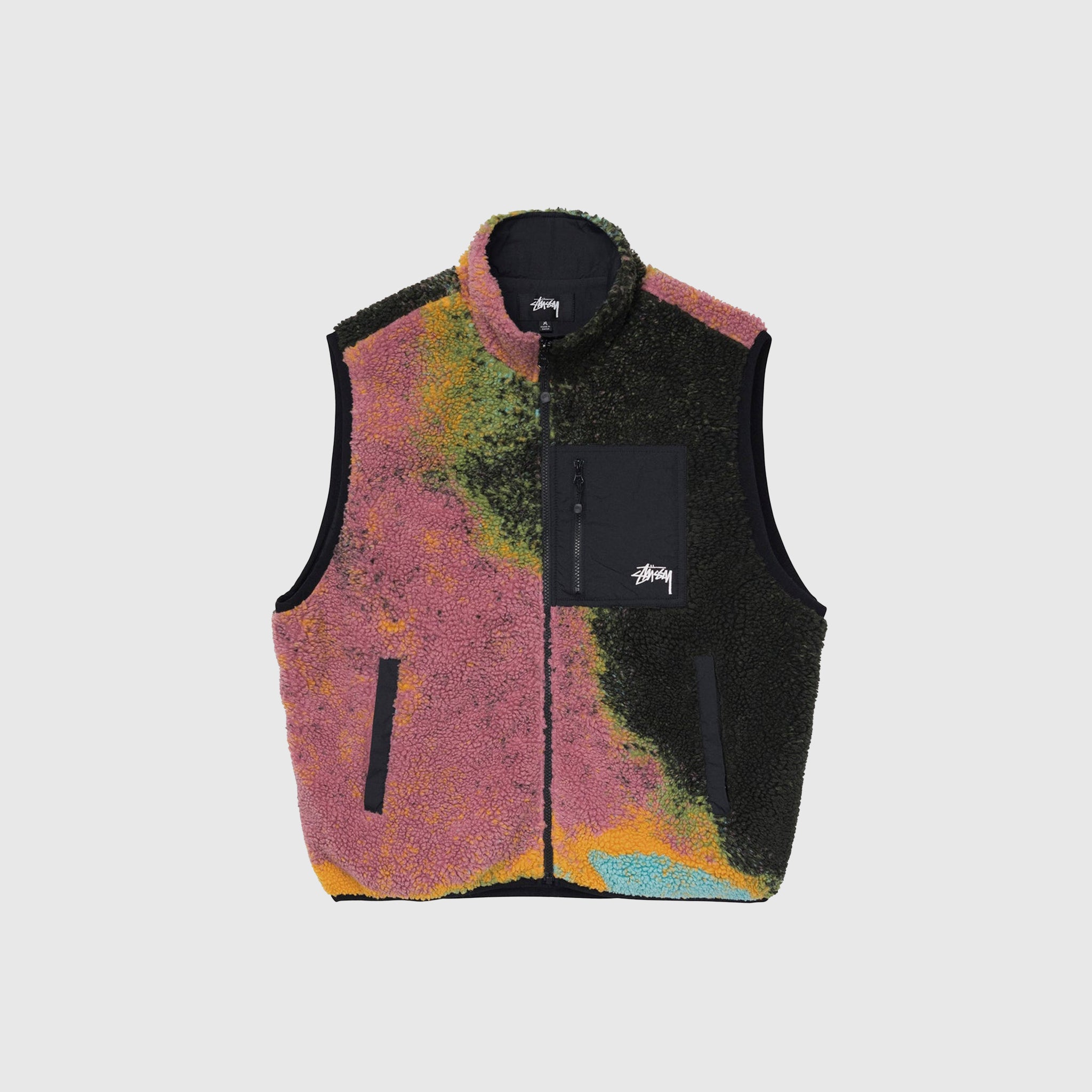 stussySTUSSY JACQUARD DYE SHERPA VEST /シェルパベスト - ベスト