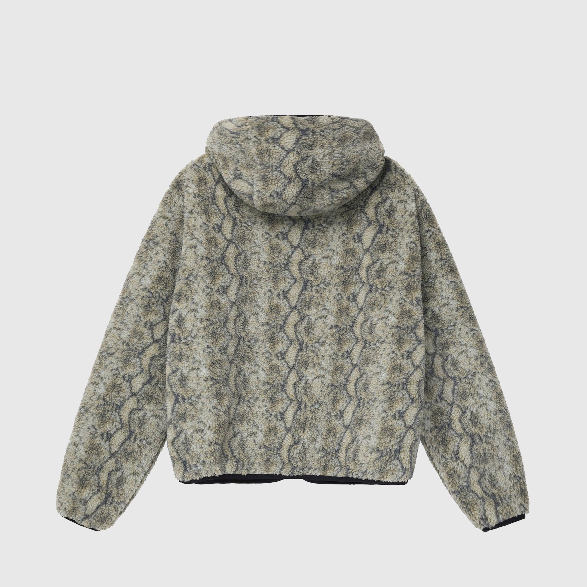 SNAKE JACQUARD SHERPA JACKET