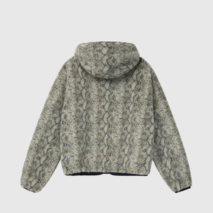 SNAKE JACQUARD SHERPA JACKET