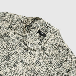 CROC PATTERN SILK SHIRT