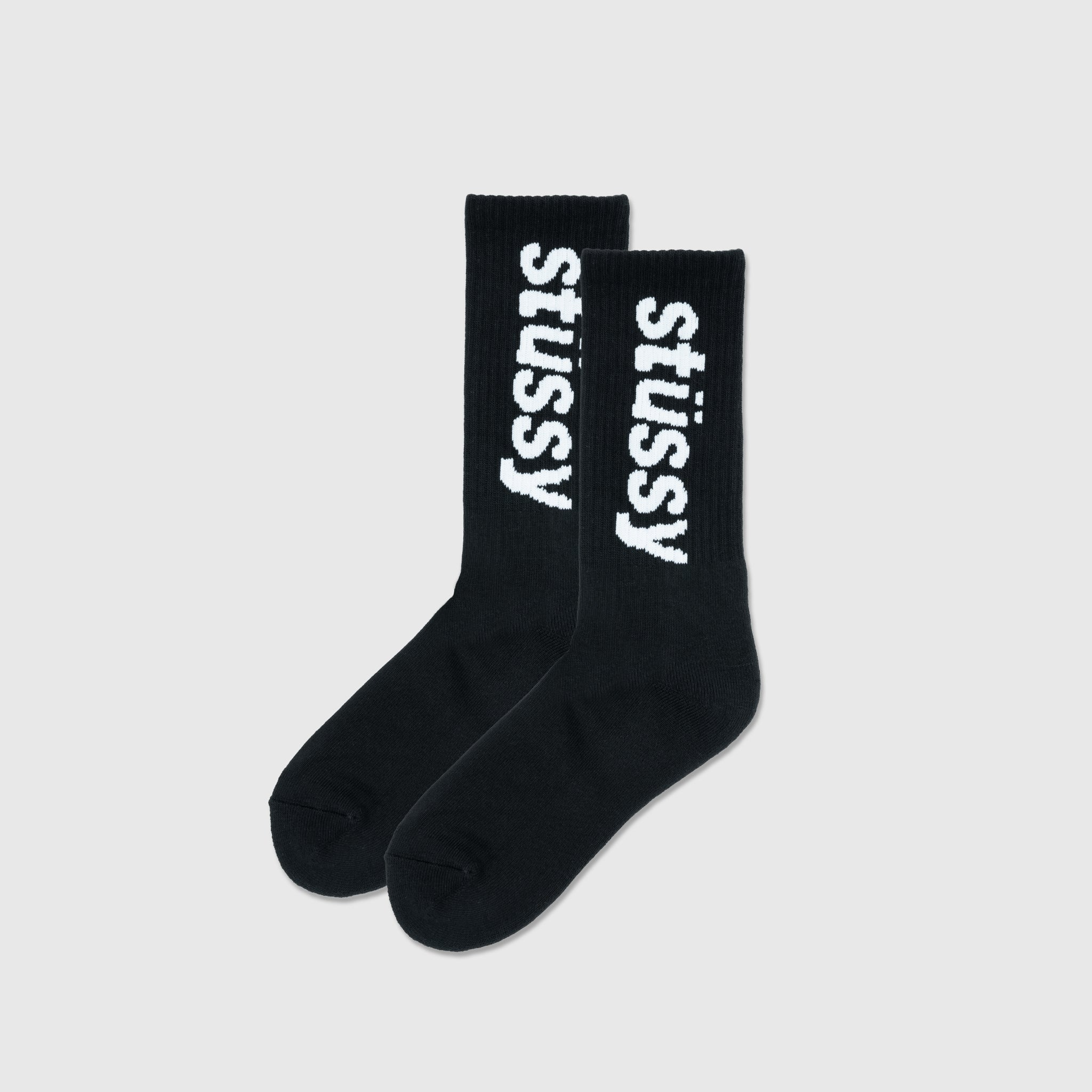 HELVETICA JACQUARD CREW SOCKS