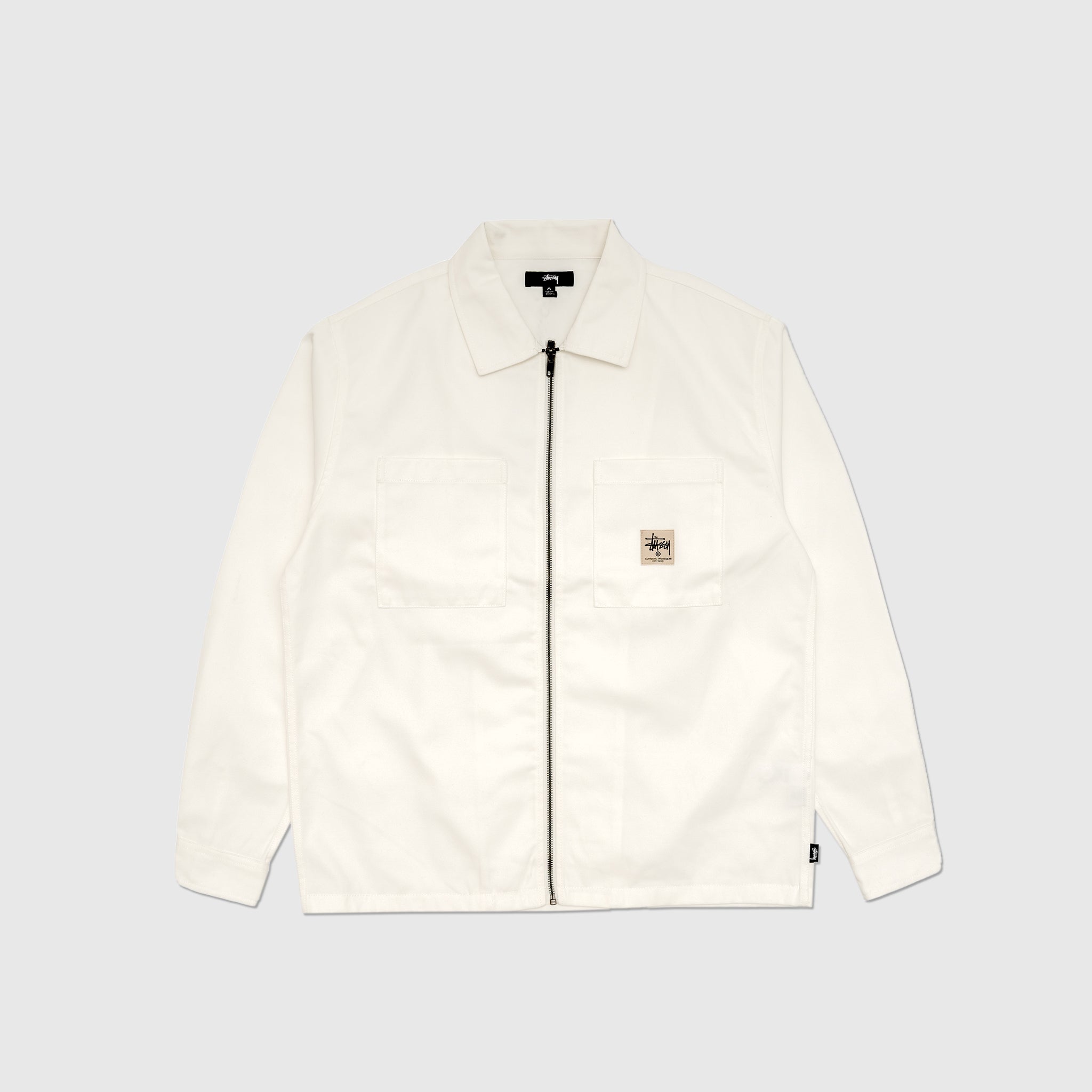 ZIP UP WORK L/S SHIRT